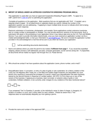 FWS Form 3-200-48 Federal Fish and Wildlife Permit Application Form - Import of Bird(S) Under an Approved Cooperative Breeding Program Under the Wild Bird Conservation Act (Wbca), Page 2