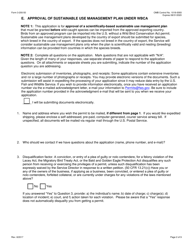 FWS Form 3-200-50 Federal Fish and Wildlife Permit Application Form - Approval of a Sustainable Use Management Plan Under the Wild Bird Conservation Act (Wbca), Page 2
