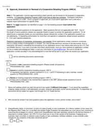 FWS Form 3-200-49 Federal Fish and Wildlife Permit Application Form - Approval, Amendment or Renewal of a Cooperative Breeding Program Under the Wild Bird Conservation Act (Wbca), Page 2