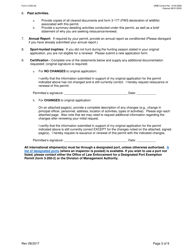 FWS Form 3-200-52 Federal Fish and Wildlife Permit Application Form - Reissuance, Renewal, or Amendment of a Permit, Page 3