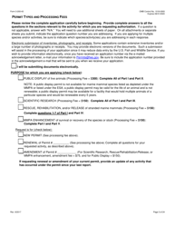 FWS Form 3-200-43 Federal Fish and Wildlife Permit Application Form - Take/Import/Export of Marine Mammals for Public Display, Scientific Research, Enhancement, or Rescue/Rehabilitation/Release Activities or Renewal/Amendment of Existing Permit (Mmpa and/or Esa), Page 3