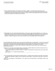 FWS Form 3-200-72 Federal Fish and Wildlife Permit Application Form - Eagle Nest Take, Page 6