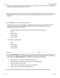 FWS Form 3-200-75 Federal Fish and Wildlife Permit Application Form - Registration of a Production Facility for Export of Certain Native Species Under the Convention on International Trade in Endangered Species (Cites) (Multiple Commercial Shipments), Page 5