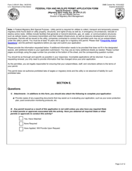 FWS Form 3-200-81 Federal Fish and Wildlife Permit Application Form - Special Purpose &quot; Utility, Page 2