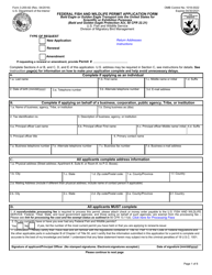 FWS Form 3-200-82 Federal Fish and Wildlife Permit Application Form - Bald Eagle or Golden Eagle Transport Into the United States for Scientific or Exhibition Purposes