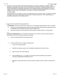 FWS Form 3-200-87 Federal Fish and Wildlife Permit Application Form - Transfer/Transport of Captive-Held Marine Mammals (Mmpa), Page 3