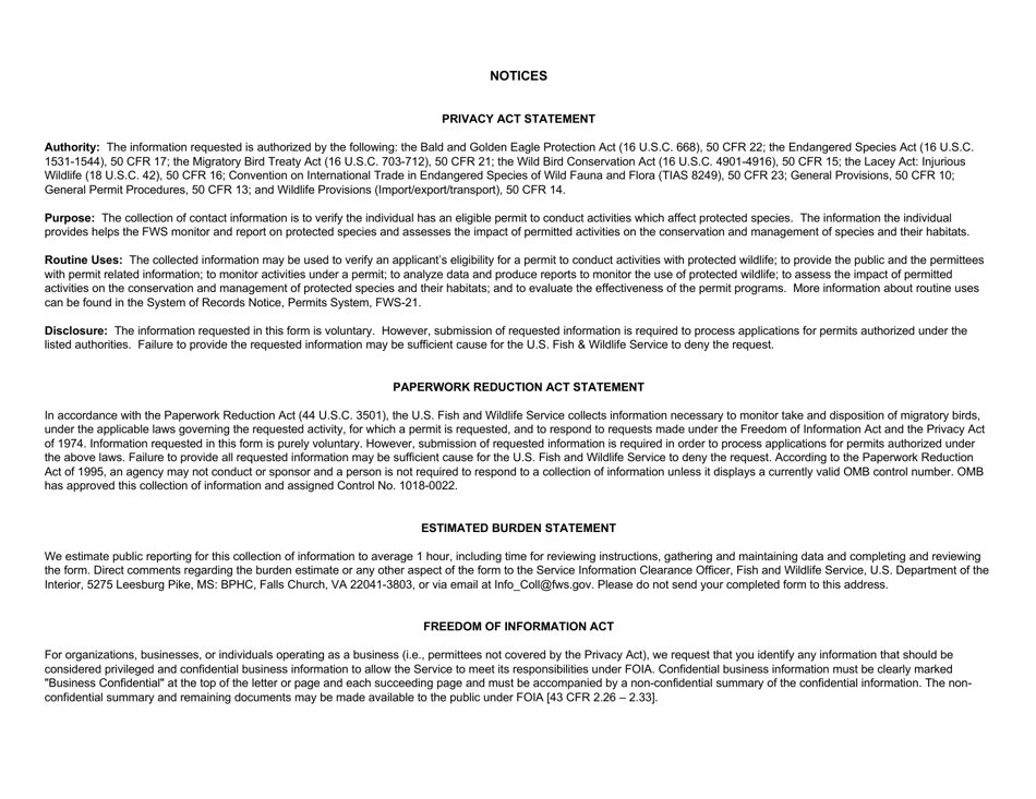 FWS Form 3-202-8 Raptor Propagation - Annual Report, Page 3