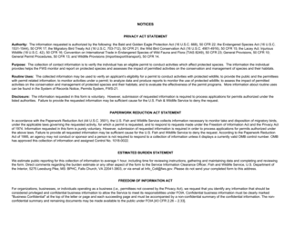 FWS Form 3-202-9 Depredation - Annual Report, Page 3