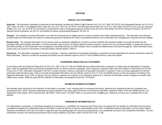FWS Form 3-202-10 Special Canada Goose Permit - Annual Report, Page 3