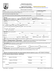 FWS Form 3-202-12 Migratory Bird and Eagle Acquisition and Transfer Request