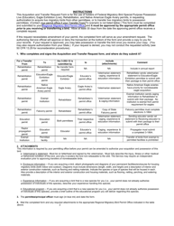 FWS Form 3-202-12 Migratory Bird and Eagle Acquisition and Transfer Request, Page 2