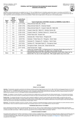 FWS Form 3-2435 Federal Raptor Propagation Seamless Band Request, Page 2