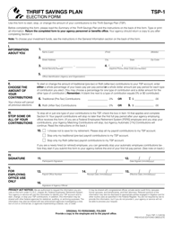 Form TSP-1 Election Form