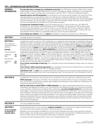 Form TSP-1 Election Form, Page 2