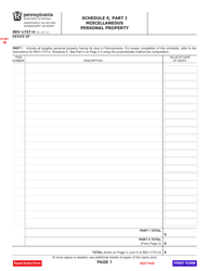 Document preview: Form REV-1737-4 Schedule E Miscellaneous Personal Property - Pennsylvania
