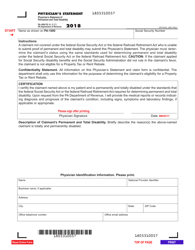 Document preview: Form PA-1000 PS Physician's Statement of Permanent and Total Disability - Pennsylvania
