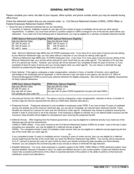 GSA Form 2828 Request for Retirement Estimate, Page 4