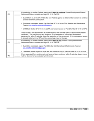 GSA Form 5052 Phased Retirement Expiration Agreement, Page 2