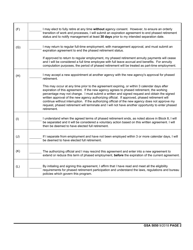 GSA Form 5050 Phased Retirement Time Limit Agreement, Page 2