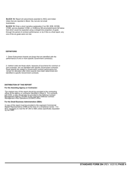 Form SF-294 Subcontracting Report for Individual Contracts, Page 4