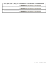 Form SF-429 Attachment C Real Property Status Report - Disposition or Encumbrance Request, Page 2