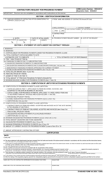 Form SF-1443 Contractor's Request for Progress Payment