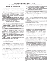 Form K-230 Kansas Underpayment of Estimated Tax (Privilege Tax) - Kansas, Page 2