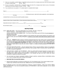 Form MF-26 Application for Liquid Fuels Carrier&#039;s License and Certificates - Kansas, Page 2