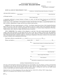 Document preview: Form MF-41 Lp-Gas User - Dealer's Bond - Kansas