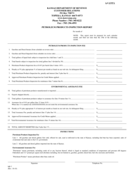 Form MF-7 Petroleum Products Inspection Report With Assurance - Kansas