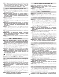 Form CR-1216 Kansas Business Tax Application Packet - Kansas, Page 6