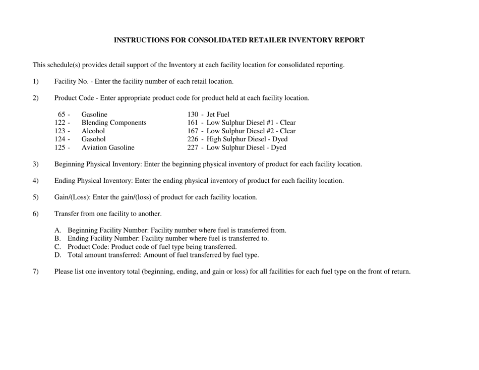 Form MF-90C Consolidated Retailer Inventory Report - Kansas, Page 2