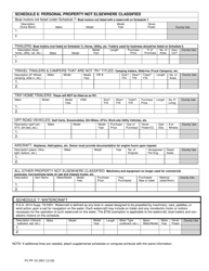 Form PV-PP-1A Personal Property Assessment Form - Kansas, Page 4
