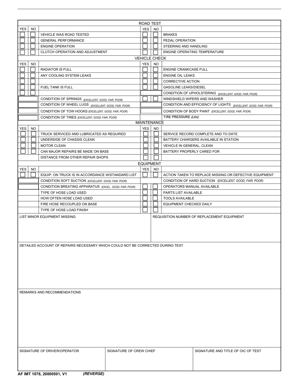 AF IMT Form 1078 - Fill Out, Sign Online and Download Fillable PDF ...