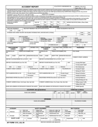 Document preview: AF Form 1315 Accident Report