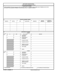 Document preview: AF IMT Form 143 Top Secret Register Page