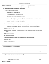 AF IMT Form 158 USAFR Contact and Counseling Record, Page 2