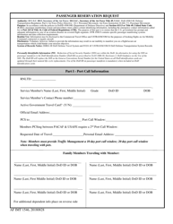 Document preview: AF IMT Form 1546 Passenger Reservation Request