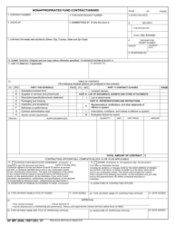 Document preview: AF IMT Form 2640 Nonappropriated Fund Contract/Award