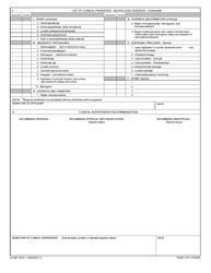 AF IMT Form 2818-7 Clinical Privileges - Neurologic Surgeon, Page 2