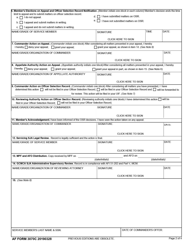 AF Form 3070C Record of Nonjudicial Punishment Proceedings (Officer), Page 2