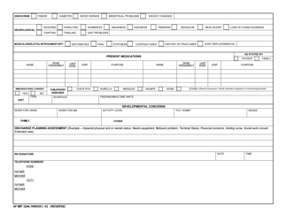 AF IMT Form 3244 Pediatric Admission Note, Page 2