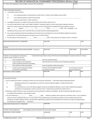 Document preview: AF Form 3070A Record of Nonjudicial Punishment Proceedings (AB Thru Ssgt)