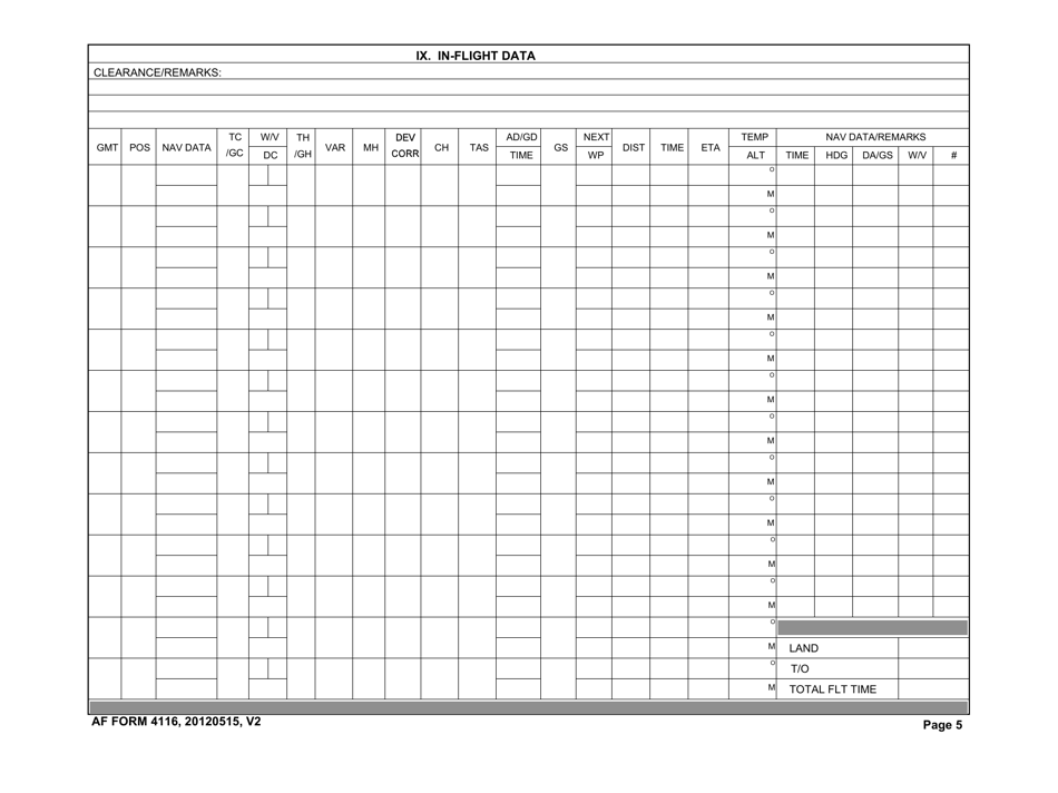 AF Form 4116 - Fill Out, Sign Online and Download Fillable PDF ...