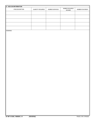 AF IMT Form 4133 Farp Equipment Inventory Listing, Page 2