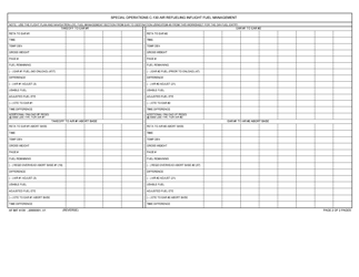 AF IMT Form 4139 Special Operations C-130 Cs Inflight Refueling Worksheet, Page 2