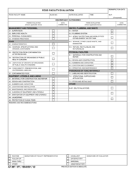 Document preview: AF IMT Form 977 Food Facility Evaluation