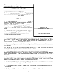 Subordination Agreement Form - Wisconsin