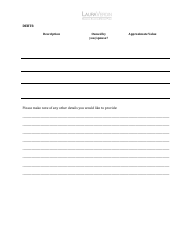 Intake Form - Cohabitation Agreement / Marriage Contract - Lauraverdin Notary Public, Page 5