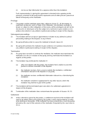 Sample Mediation Agreement Template, Page 4